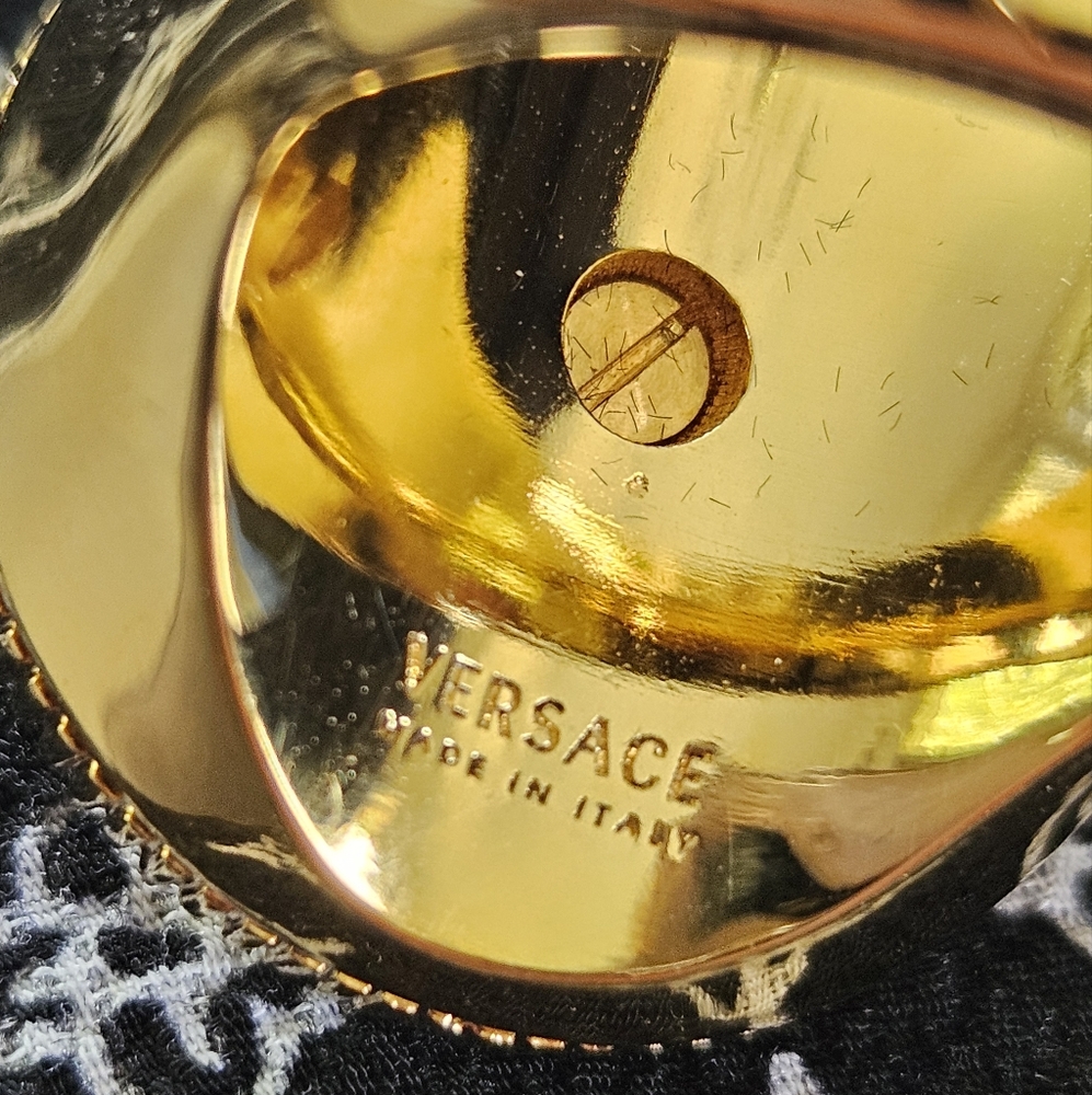Versace Gold Medusa Unisex Ring - Picture 2 of 11